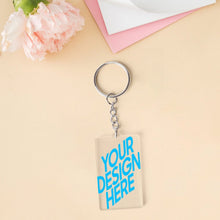 Lade das Bild in den Galerie-Viewer, Schlüsselanhänger aus Acryl (einseitiger Druck) mit Foto Design Motiv Text selbst gestalten und bedrucken