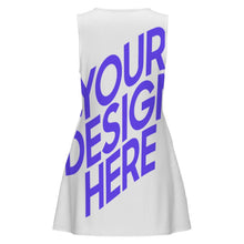Lade das Bild in den Galerie-Viewer, Sommerkleid Damen Ärmellos Strandkleid Minikleid MXLD10 mit Foto Design Motiv Text selbst gestalten und bedrucken (Simple Design)