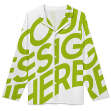 Lade das Bild in den Galerie-Viewer, Einzelbilddruck Herren Schlafanzug Pajama LM092 in langer Form 2-tlg. mit Fotos Muster Text Logo selbst gestalten und bedrucken