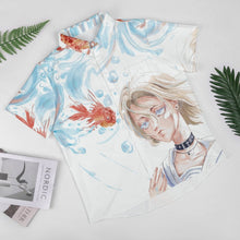 Lade das Bild in den Galerie-Viewer, Personalisiertes Herrenhemd | Kurzarmhemd mit eigenem Design