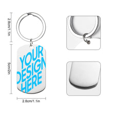 Lade das Bild in den Galerie-Viewer, Schlüsselanhänger aus Metall (gleiches Bild) selbst gestalten und bedrucken