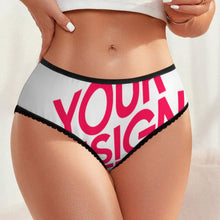 Lade das Bild in den Galerie-Viewer, Multi-Image-Druck Damen / Frauen Slip Spitzenunterwäsche Unterwäsche LM500 mit Fotos Muster Text Logo selbst gestalten und bedrucken