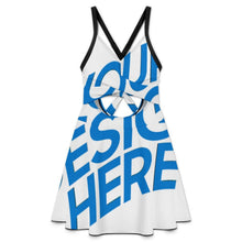 Lade das Bild in den Galerie-Viewer, Einzelbilddruck Damen / Frauen SDS513 Rückenfreier Tief-V One-piece Swimsuit Badeanzug mit Fotos Muster Text Logo selbst gestalten und bedrucken