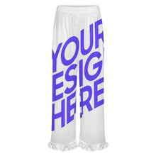 Lade das Bild in den Galerie-Viewer, Einzelbilddruck Damen / Frauen Rüschen Pyjamahose NSHYBSK mit Foto Design Motiv Text selbst gestalten und bedrucken
