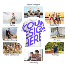 Lade das Bild in den Galerie-Viewer, Einzelbilddruck Damen / Herren T-Shirt mit Volldruck NT mit Foto Design Motiv Text selbst gestalten und bedrucken (Simple Design) (Sonderangebot)