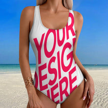 Lade das Bild in den Galerie-Viewer, Multi-Image-Design 2024 NEW Bademode Damen / Frauen Damen / Frauen Badeanzug Einteiler Schwimmanzug SDS2011 mit Foto Design Motiv Text selbst gestalten und bedrucken