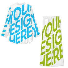 Lade das Bild in den Galerie-Viewer, Einzelbilddruck Damen / Frauen Langärmliger Anzug A73TZ mit Foto Design Motiv Text selbst gestalten und bedrucken