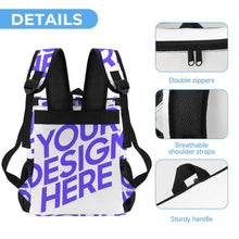 Lade das Bild in den Galerie-Viewer, Eisbeutel Taschen Rucksack Schultasche Schulrucksack 0536 mit Fotos Muster Text Logo selbst gestalten und bedrucken