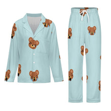 Lade das Bild in den Galerie-Viewer, Pyjama Set Damen personalisieren | Schlafanzug mit Reverskragen & Foto