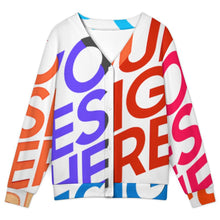 Lade das Bild in den Galerie-Viewer, Multi-Image-Druck Damen / Frauen Pullover Strickjacke LM228 mit Fotos Muster Text Logo selbst gestalten und bedrucken
