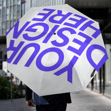 Lade das Bild in den Galerie-Viewer, Y08 2-fach faltbarer automatischer Golfschirm (innen schwarz geklebt/außen bedruckt) mit Fotos Muster Text Logo selbst gestalten und bedrucken