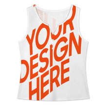 Lade das Bild in den Galerie-Viewer, Einzelbild-Design Damen / Frauen Tank Top mit drei Knöpfen BXV mit Foto Design Motiv Text selbst gestalten und bedrucken (Simple Design)
