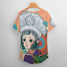 Lade das Bild in den Galerie-Viewer, Herren V-Ausschnitt T-Shirt aus Eisseide | Personalisiert mit Foto & Text
