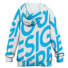 Lade das Bild in den Galerie-Viewer, Kinder Raglan Hoodie Sweatshirt MXU039 mit Foto Design Motiv Text selbst gestalten und bedrucken