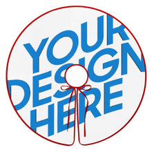 Lade das Bild in den Galerie-Viewer, Weihnachtsbaumrock Weihnachtsbaumdecke (rote Kante) (doppelseitig gleiches Bild) mit selbst gestalten und bedrucken