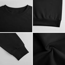 Lade das Bild in den Galerie-Viewer, 100% Baumwolle Vorder- und Hinterseite-Druck Herren Damen Unisex Langarm Sweatshirt Pullover Shirt Verschiedne Farben mit Foto Design Motiv Text selbst gestalten und bedrucken