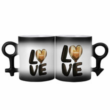 Lade das Bild in den Galerie-Viewer, Personalisierte Pärchenbeche mit Foto Paar Tasse mit Namen