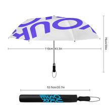 Lade das Bild in den Galerie-Viewer, Y08 2-fach faltbarer automatischer Golfschirm (innen schwarz geklebt/außen bedruckt) mit Fotos Muster Text Logo selbst gestalten und bedrucken