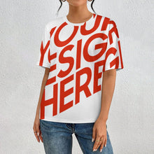 Lade das Bild in den Galerie-Viewer, Einzelbilddruck Damen / Herren T-Shirt mit Volldruck NT mit Foto Design Motiv Text selbst gestalten und bedrucken (Simple Design)