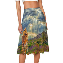 Lade das Bild in den Galerie-Viewer, Midirock selbst gestalten | High-Waist Rock mit Foto bedrucken