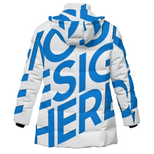 Lade das Bild in den Galerie-Viewer, Einzelbilddruck Damen / Frauen Kapuzenjacke aus Baumwolle mit Reißverschluss MWL516 mit Fotos Muster Text Logo selbst gestalten und bedrucken