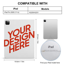 Lade das Bild in den Galerie-Viewer, Multi-Image-Design Hochwertige Buch Version iPad-Hülle für iPad Pro Air 2021 2020 mit Stiftschlitz mit Foto selbst gestalten und bedrucken