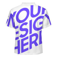 Lade das Bild in den Galerie-Viewer, Einzelbilddruck Damen / Frauen POLO Shirt mit gerader Schulter und Knopfleiste LTPL22 mit Fotos Muster Text Logo selbst gestalten und bedrucken