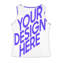 Lade das Bild in den Galerie-Viewer, Einzelbild Design Damen / Frauen Tank Top V-Ausschnitt Knopf Weste ZBX mit Foto Design Motiv Text selbst gestalten und bedrucken (Simple Design)
