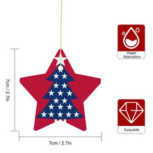 Lade das Bild in den Galerie-Viewer, Personalisierbarer Weihnachtsstern aus Keramik | Dein Wunsch als Foto-Anhänger