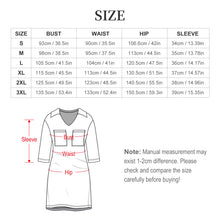 Lade das Bild in den Galerie-Viewer, Damen V-Ausschnitt Kleid personalisieren | Dein Design, Dein Stil