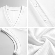 Lade das Bild in den Galerie-Viewer, Damen / Frauen Pullover Ärmellose Strickjacke LM562 mit Fotos Muster Text Logo selbst gestalten und bedrucken