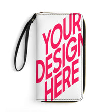 Lade das Bild in den Galerie-Viewer, Lange Vertikale Geldbörse / Vertikale Brieftasche / Leder Portemonnaie vertikal (mit Kordel) (unterschiedliche Bilder auf beiden Seiten) mit Foto selbst gestalten und bedrucken