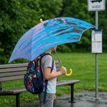 Lade das Bild in den Galerie-Viewer, Kinder-Regenschirm mit UV-Schutz und individuellem Aufdruck – Automatik, reflektierend, faltbar