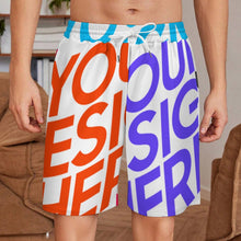 Lade das Bild in den Galerie-Viewer, Multi-Image-Design Herren / Männer Kurze Jogginghose LM133 mit Foto Design Motiv Text selbst gestalten und bedrucken