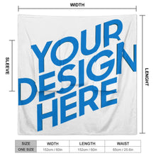 Lade das Bild in den Galerie-Viewer, Einzelbild-Design Unisex Langarm Plüschiger bequemer Wickelmantel Pyjama LYQ129 mit Fotos Muster Text Logo selbst gestalten und bedrucken