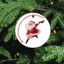 Lade das Bild in den Galerie-Viewer, Personalisierter Christbaumschmuck aus Keramik | Beidseitig mit Foto