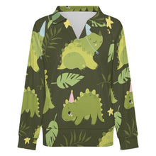 Lade das Bild in den Galerie-Viewer, Damen Sweatshirt mit V-Ausschnitt – individuell gestaltbar