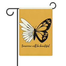 Lade das Bild in den Galerie-Viewer, Gartenflagge Leinen personalisieren | Willkommensflagge mit Namen