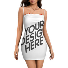 Lade das Bild in den Galerie-Viewer, Multi-Image-Design Damen / Frauen Trägerloses Tube-Top Kleid LM450 mit Fotos Muster Text Logo selbst gestalten und bedrucken
