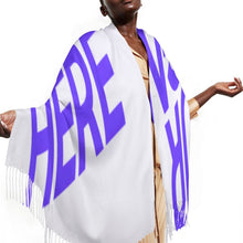 Lade das Bild in den Galerie-Viewer, Schal mit Fransen mit Foto Text selbst gestalten und bedrucken