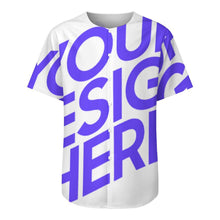 Lade das Bild in den Galerie-Viewer, Einzelbild-Design Herren / Männer Kurzarm Hemd Shirt mit Rundschnitt LM018 mit Foto Design Motiv Text selbst gestalten und bedrucken