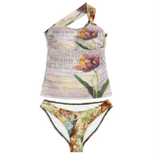 Lade das Bild in den Galerie-Viewer, 2024 NEW Sexy Multi-Image-Design Frauen Tankini Bauchkontrolle Badeanzug Set 2-teilig mit Foto Design Motiv Text selbst gestalten und bedrucken