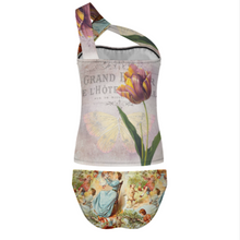 Lade das Bild in den Galerie-Viewer, 2024 NEW Sexy Multi-Image-Design Frauen Tankini Bauchkontrolle Badeanzug Set 2-teilig mit Foto Design Motiv Text selbst gestalten und bedrucken