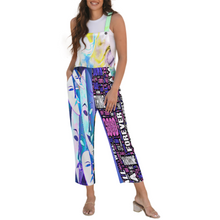 Lade das Bild in den Galerie-Viewer, Multi-Image-Druck Damen / Frauen Overall Jumpsuit 20LR mit Fotos Muster Text Logo selbst gestalten und bedrucken