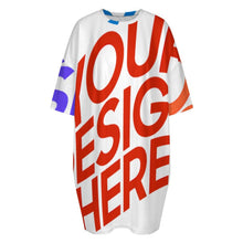 Lade das Bild in den Galerie-Viewer, Multi-Image-Druck Damen/Frauen Plüsch T-Shirt Pyjama in Großen Größen LM475 mit Foto Design Motiv Text selbst gestalten und bedrucken