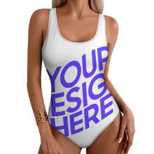 Lade das Bild in den Galerie-Viewer, Einzelbild-Design 2024 NEW Bademode Damen / Frauen Badeanzug Einteiler Schwimmanzug SDS2011 mit Foto Design Motiv Text selbst gestalten und bedrucken