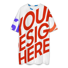 Lade das Bild in den Galerie-Viewer, Multi-Image-Druck Damen/Frauen Plüsch T-Shirt Pyjama in Großen Größen LM475 mit Foto Design Motiv Text selbst gestalten und bedrucken