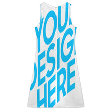 Lade das Bild in den Galerie-Viewer, Einzelbilddruck Damen / Frauen Zweiteiliger Anzug mit V-Ausschnitt und Rock A77Q mit Fotos Muster Text Logo selbst gestalten und bedrucken