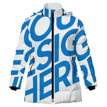 Lade das Bild in den Galerie-Viewer, Einzelbilddruck Damen / Frauen Kapuzenjacke aus Baumwolle mit Reißverschluss MWL516 mit Fotos Muster Text Logo selbst gestalten und bedrucken