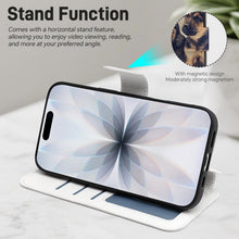 Lade das Bild in den Galerie-Viewer, Personalisiertes iPhone 17 Leder Flip-Case mit Kartenfach und Lanyard